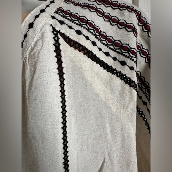 CJLA “Ivy” Embroidered Boho Blouse, size Lg - Picture 5 of 8